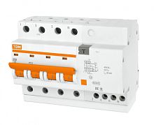 Выключатель автоматический дифференциальный АД-4 4п 32А C 30мА тип AC (7 мод) | код. SQ0221-0008 | TDM 